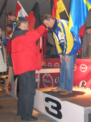 Lennart får sin medalj! Grattis!